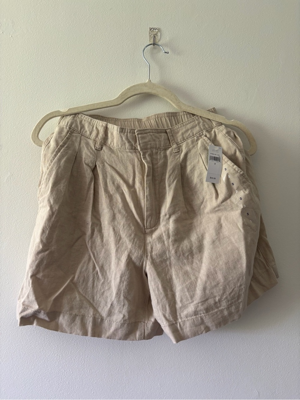 Gap khaki linen shorts